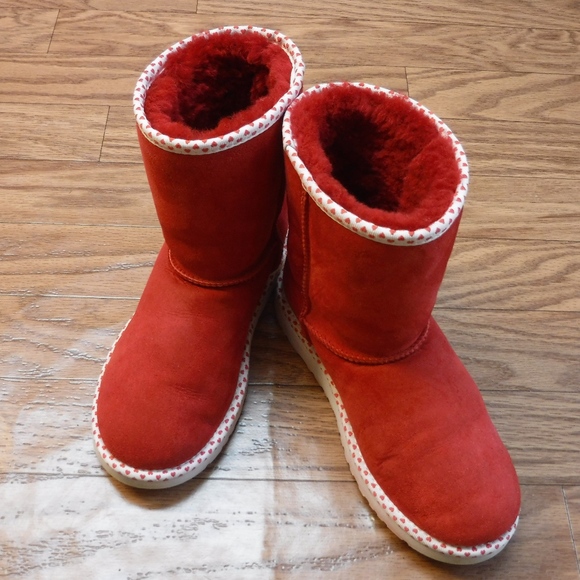 UGG Shoes - *UGG Red Genuine Sheep Skin Leather Boot*